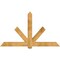 Ekena Millwork Kennewick Rough Sawn Timber Gable Bracket, Western Red Cedar, 84"W x 49"H x 6"D x 6"F, 14/12 Pitch GBW084X49X0606KEN00RWR - alternate 1